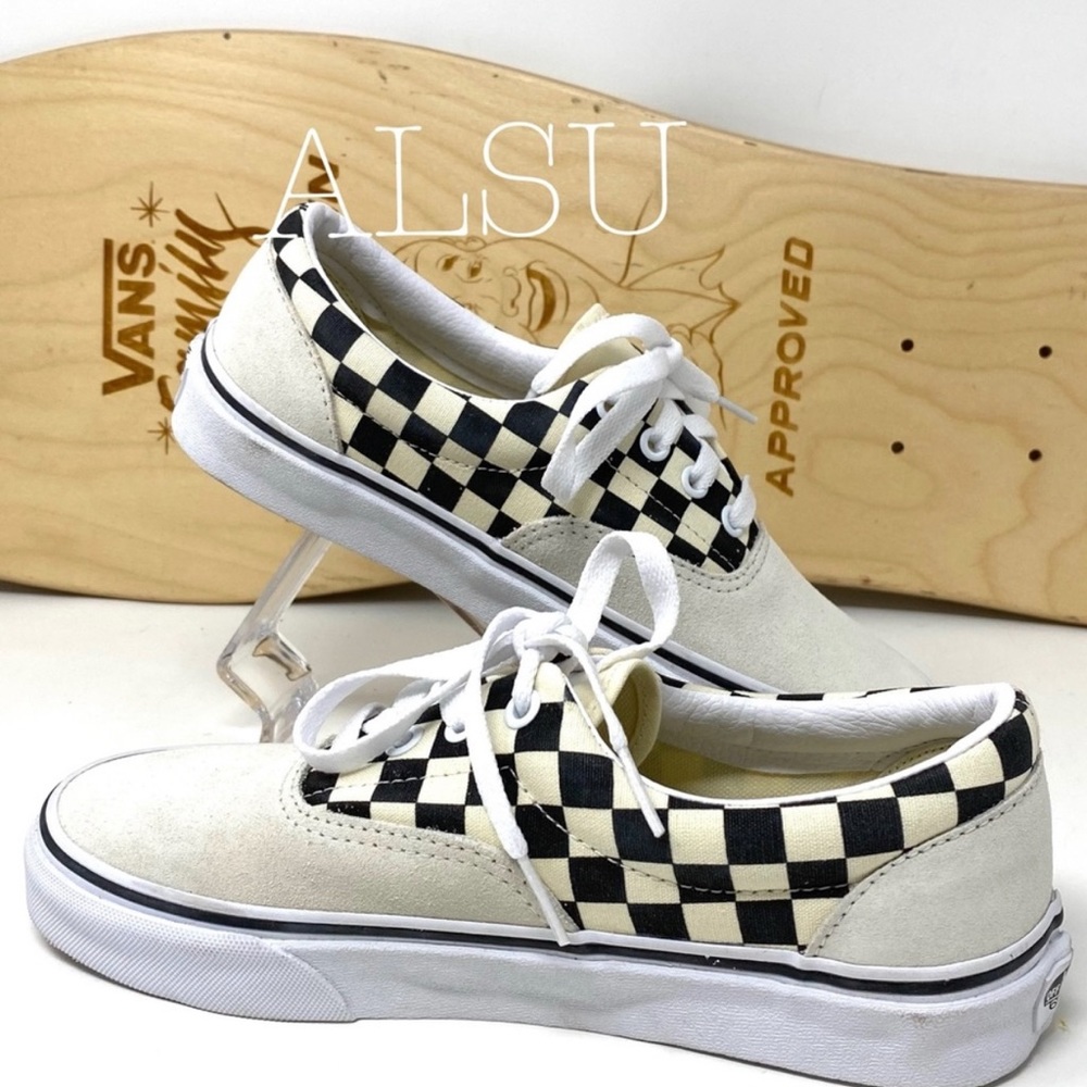 VANS Era Primary Checker Men’s Sneakers Suede - Picture 3 of 9